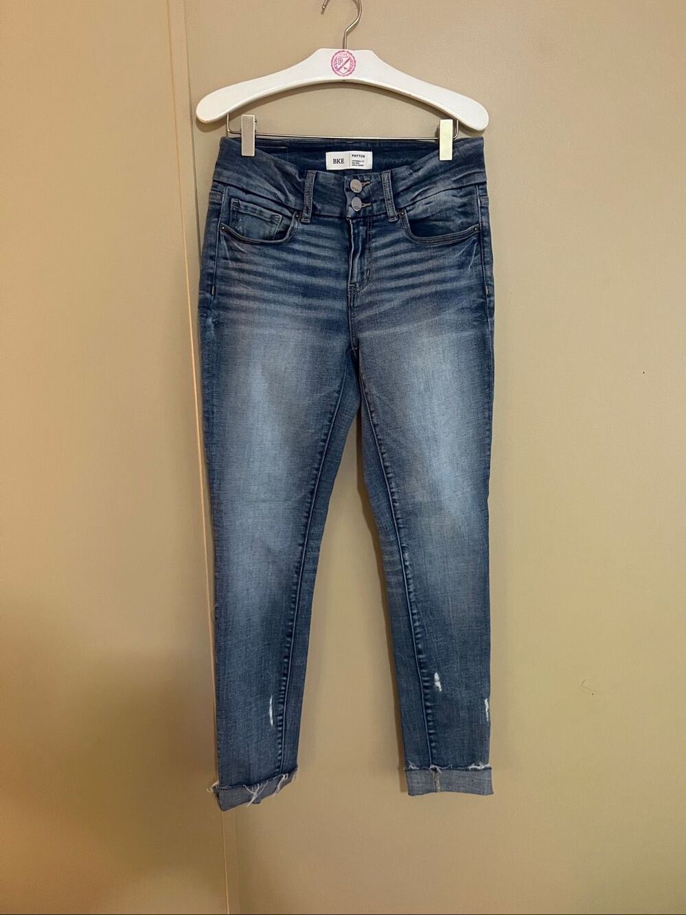 BKE Payton Universal Fit Mid Rise Ankle Skinny Jeans Woman’s Size 26x27